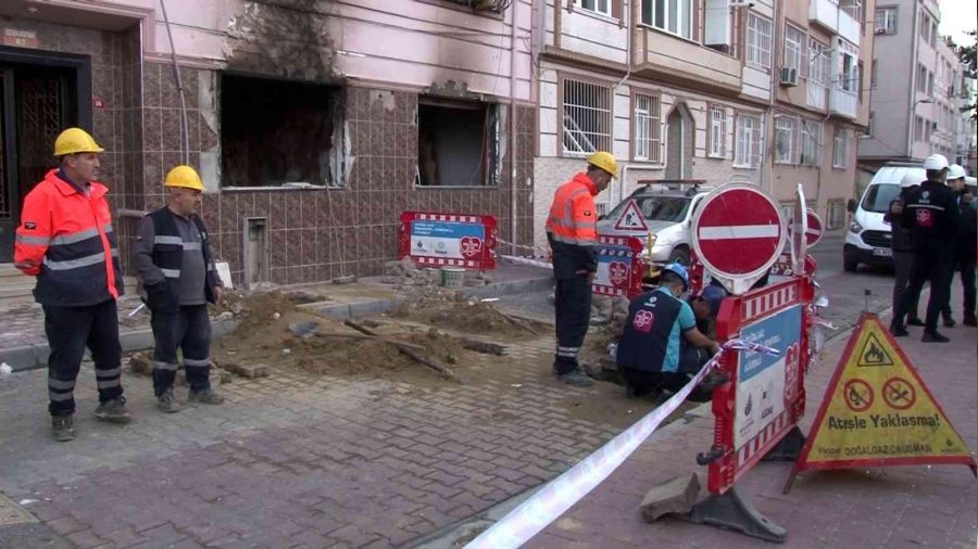 Fatih'te do�al gaz patlamas�n�n b�rakt��� hasar g�n a�ar�nca ortaya ��kt�