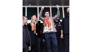 Galatasaray'ın yeni golcüsü Alvaro Morata, İstanbul'a geldi
