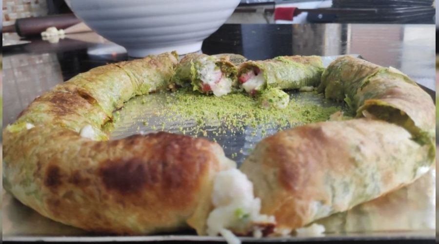 Gaziantep'in yeni lezzeti: Meyveli katmer