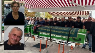 Gemlik'te cinayet kurban� �ift topra�a verildi