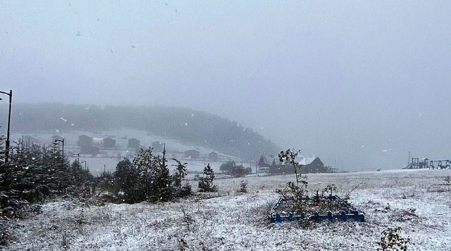 Giresun'da erken kar srprizi