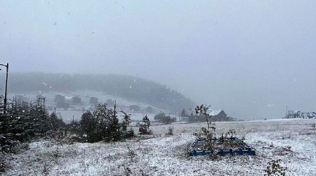 Giresun'da erken kar srprizi