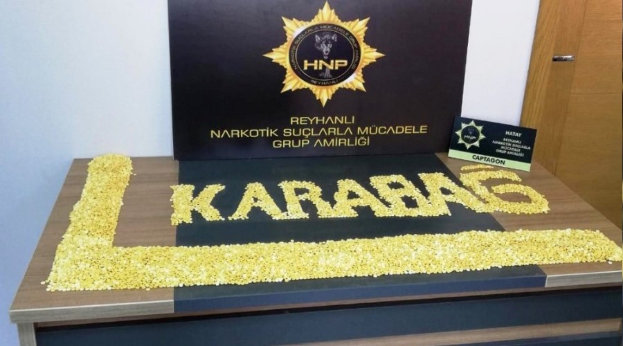 Hatay'da 20 bin 500 adet uyuşturucu hap ele geçirildi