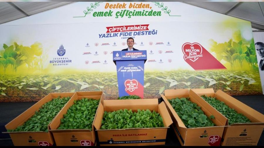 İBB'den çiftçilere 5 milyon sebze fidesi
