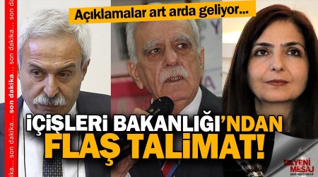 İçişleri Bakanlığı'ndan flaş talimat! Üç Belediye Başkanı...
