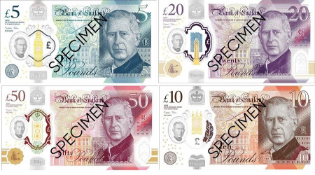 İngiltere'nin yeni banknotlar ilk kez görücüye çıktı