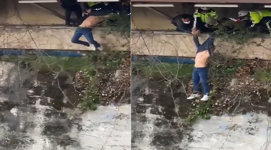 İntihara kalkışan genç son anda kurtarıldı