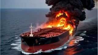İran 2,5 milyon varil petrol taşıyan izinsiz tankeri vurdu