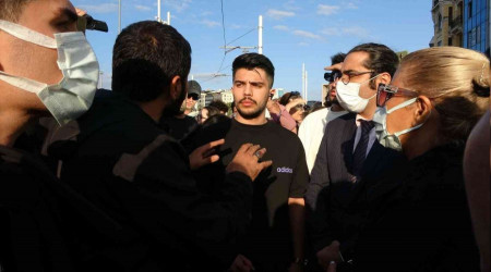 İranlılar Taksim Meydanı'nda izinsiz protesto yapmak istedi