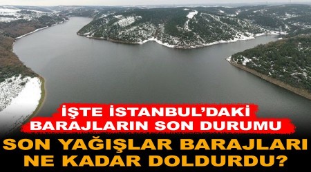 stanbul'da barajlar doluyor