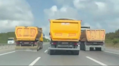 İstanbul'da hafriyat kamyonları tehlike saçıyor