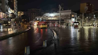 stanbul'da saanak ya gece boyu etkili oldu