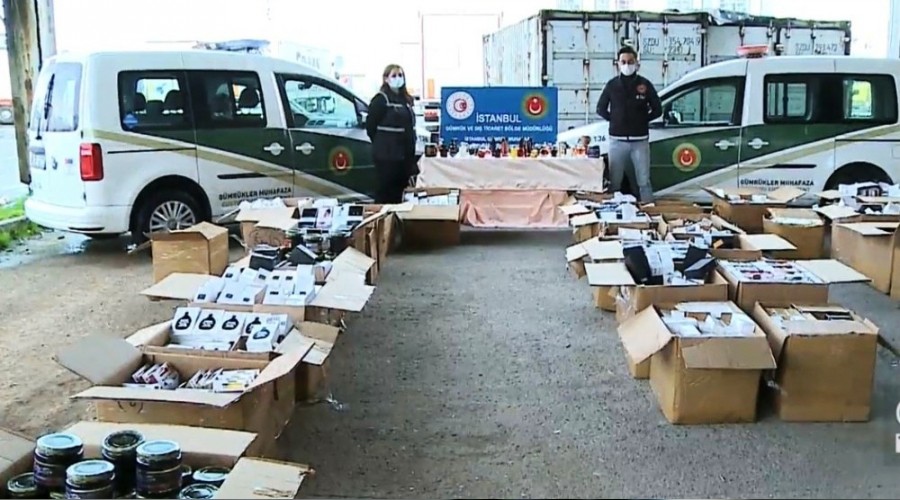 İstanbul'da sahte parfüm operasyonu