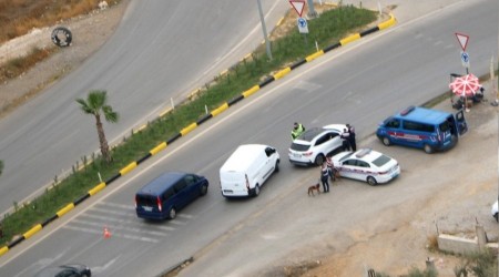zmir'de helikopterli trafik denetimi