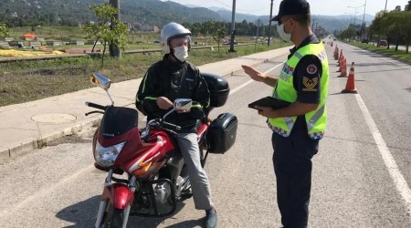 Jandarmadan motosikletlere özel denetim
