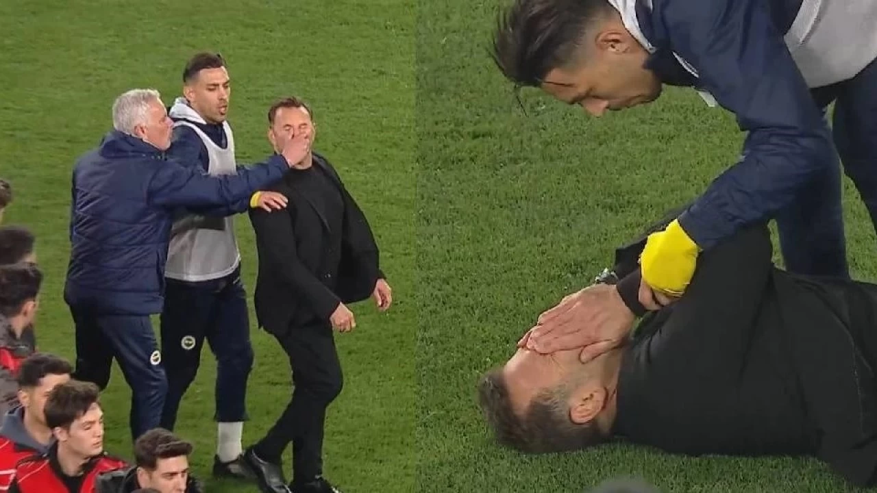 Jose Mourinho'dan, Okan Buruk'a fiziki müdahale