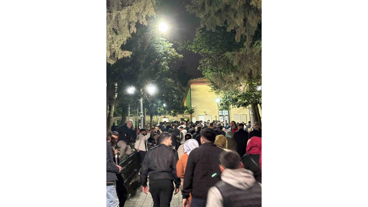 Kadir Gecesi'nde Yuşa Tepesi'ne ziyaretçi akını