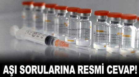 Kafaları allak bulllak eden aşı sorularına resmi cevap