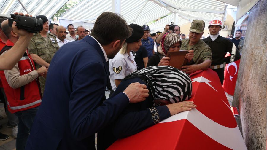 Kahramanmaraş şehidini uğurlandı
