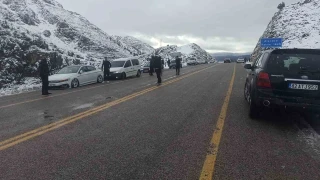 Kar yağışını duyan Alacabel'e koştu