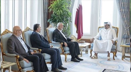 Katar Emiri ile Hamas lideri görüşme yaptı