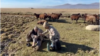 Kayıp çoban hastaneye sevk edildi