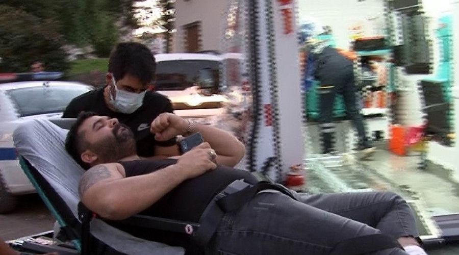 kazara kendini vuran şahıs yaralandı