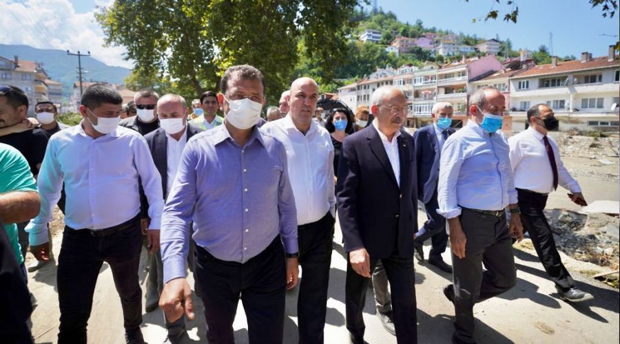 Kılıçdaroğlu ve İmamoğlu, felaketi yaşayan Bozkurt’ta
