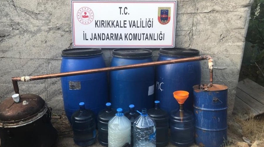 Kırıkkale'de kaçak rakı operasyonu