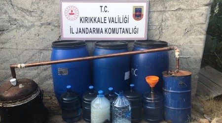 Kırıkkale'de kaçak rakı operasyonu