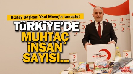Kızılay Başkanı: Türkiye'de muhtaç insan sayısı arttı