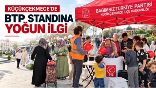 Küçükçekmece'de BTP standına yoğun ilgi