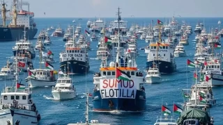 Kresel Sumud Filosu: 'Gazze'ye doru devam, 120 deniz mili snrna yaklayoruz'