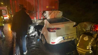 Kuzey Marmara Otoyolu'nda otomobil tra arpt: 1 l