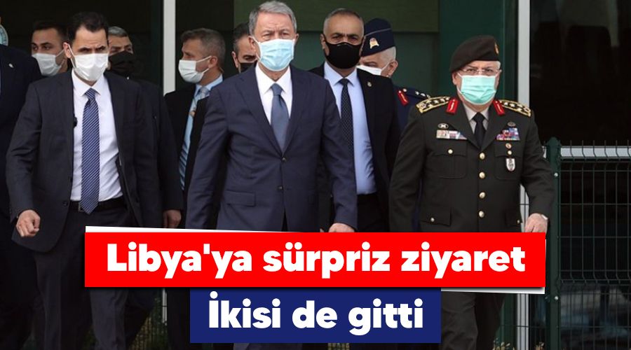 Libya'ya s�rpriz ziyaret, ikisi de gitti