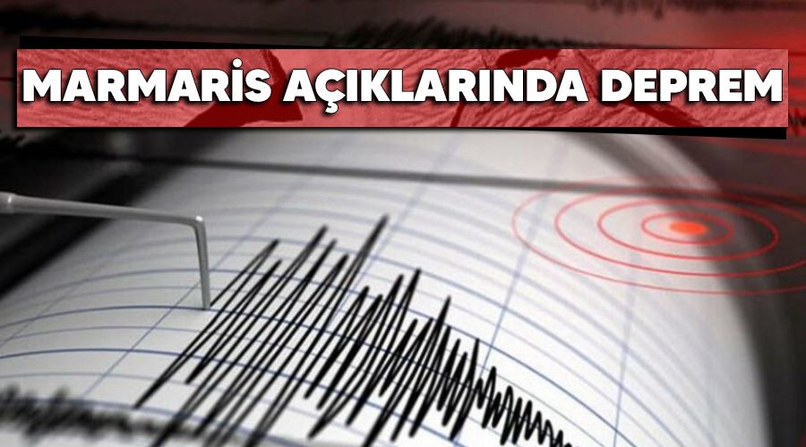 Marmaris açıklarında 4,1 büyüklüğünde deprem