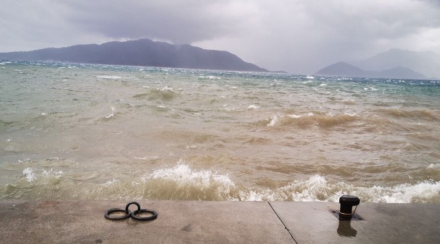 Marmaris'te Lodos etkili oluyor