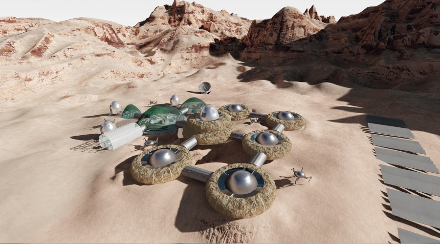  Mars�ta ya�am alan� tasar�m�na �d�l