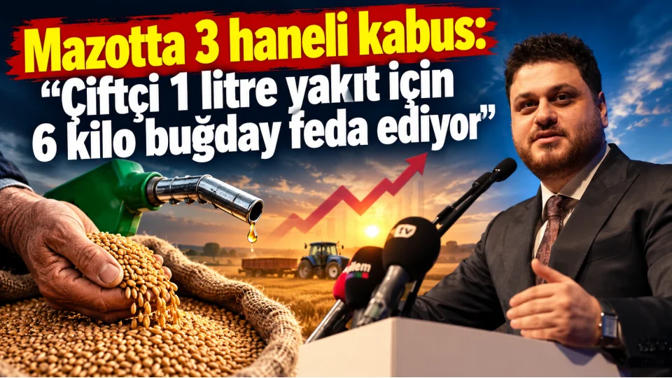 Mazotta 3 haneli kabus: "�ift�i 1 litre yak�t i�in 6 kilo bu�day feda ediyor"