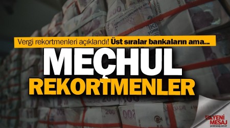 Meçhul rekortmenler! Vergi rekortmenleri açıklandı