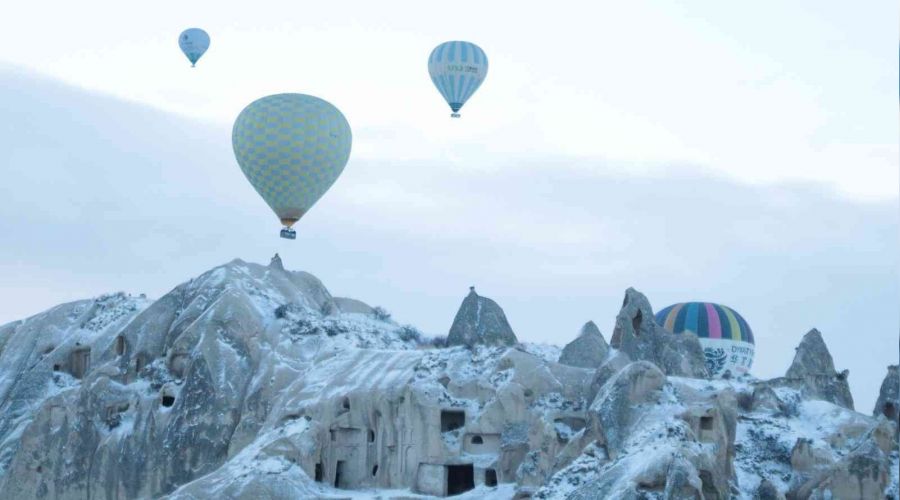 Nev�ehir'de kar seviyesinde son 45 y�l�n rekoru