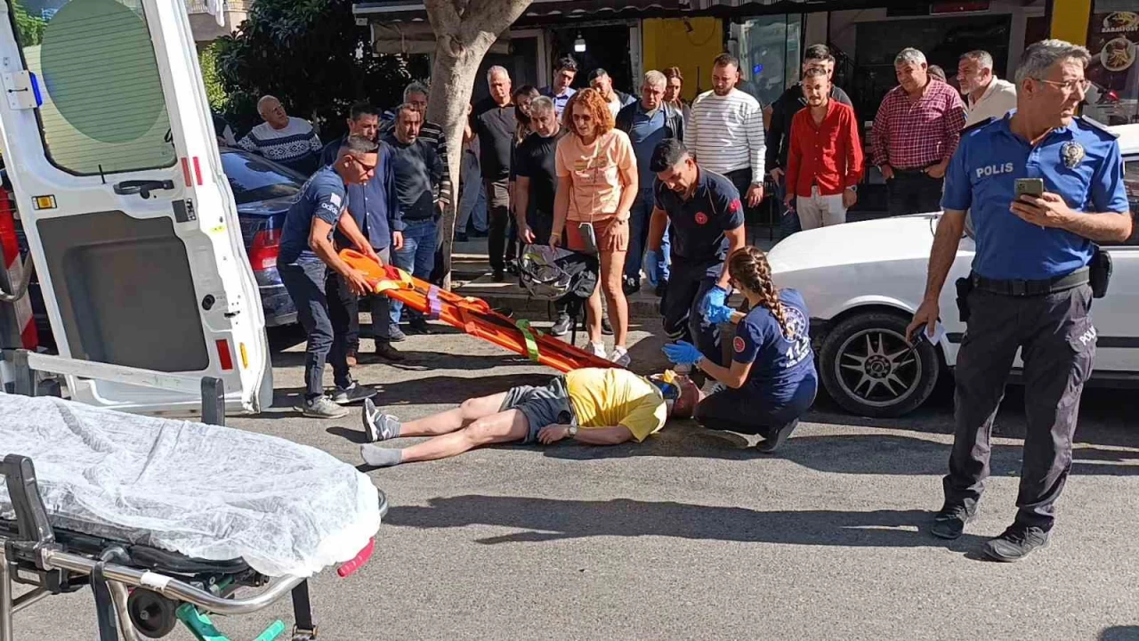 Otomobilin yaya geçidinde çarptığı turist yaralandı