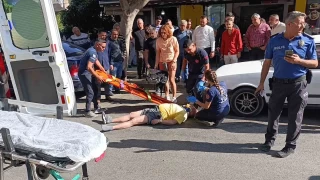 Otomobilin yaya geçidinde çarptığı turist yaralandı