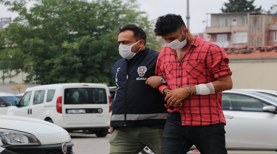 Polisin elini �s�ran �ah�s g�zalt�na al�nd�