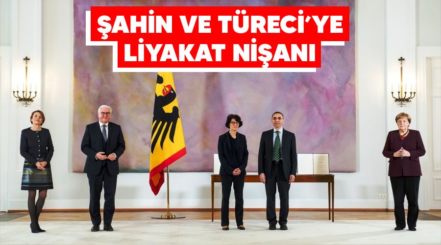 Şahin ve Türeci’ye liyakat nişanı