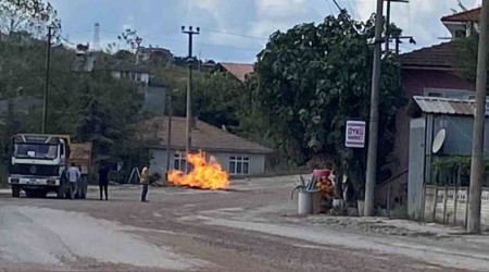 Sakarya'da doğal gaz hattında patlama