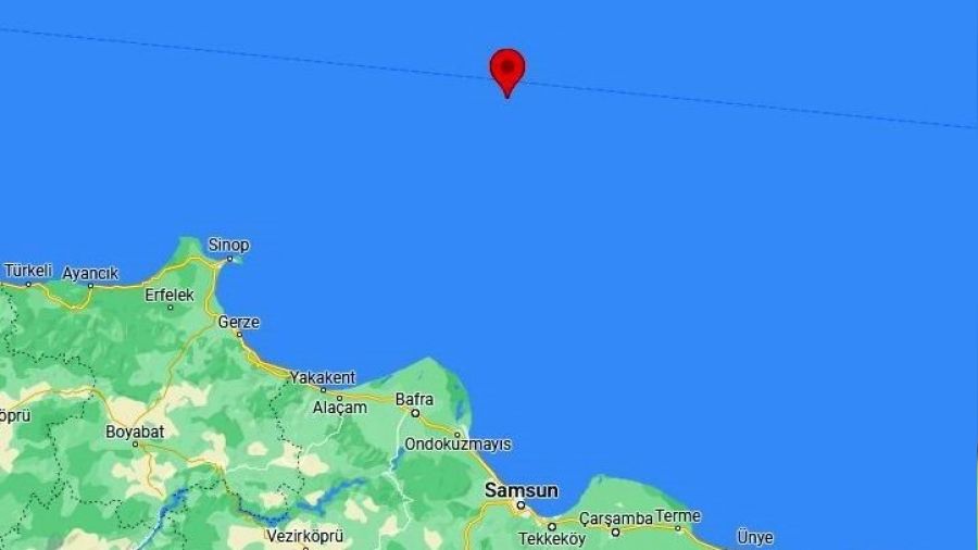 Samsun a��klar�nda 3,8'lik deprem