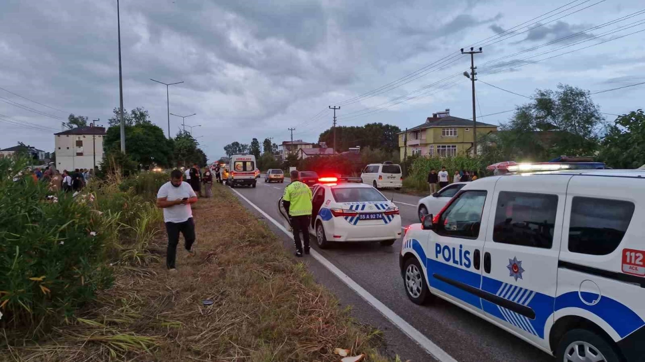 Samsun'da otomobil bisikletliye çarptı: 1 ölü