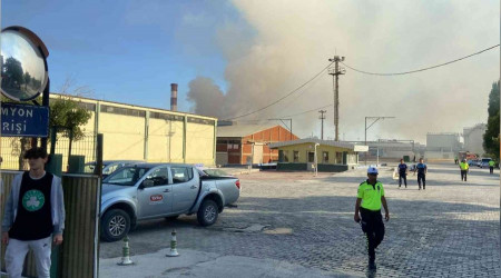 Şeker fabrikasındaki yangın söndürüldü