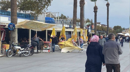 Şiddeti yükselen lodos zor anlar yaşattı
